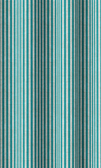 Green And White Stripes Custom Drapes For Lobby
