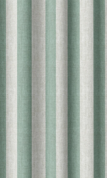 Blue Striped Custom Fake Shades For Dining Room