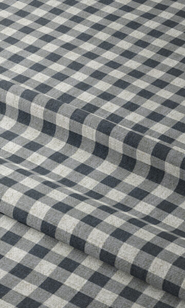 Blue checked Custom Curtain