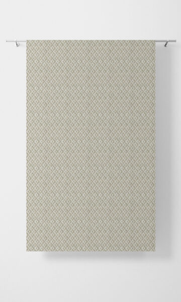 Beige Extra Long Printed Custom Drapes For Bedroom