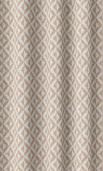 Pink Geometric budget Custom Drapes