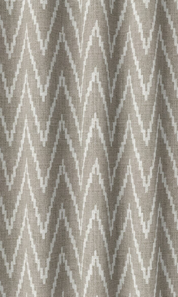 Grey Zig Zag Budget Custom Curtains