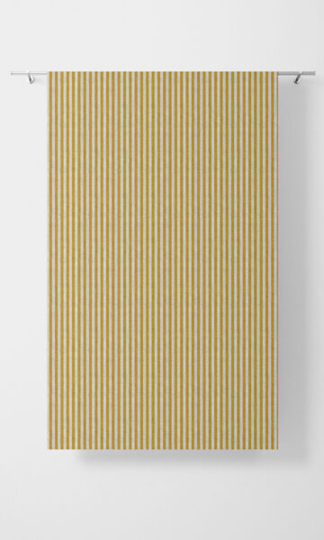 Yellow Striped Custom Roman Blinds For Living Room