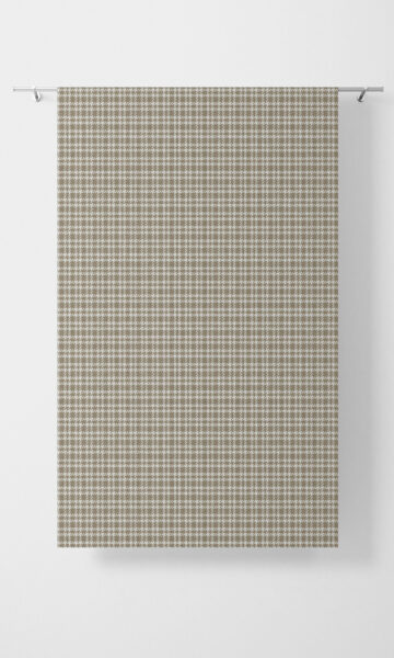Checked Pattern Custom Drapes For Dining Room