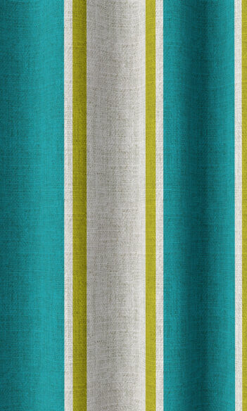 Striped Custom Drapery For Living Room