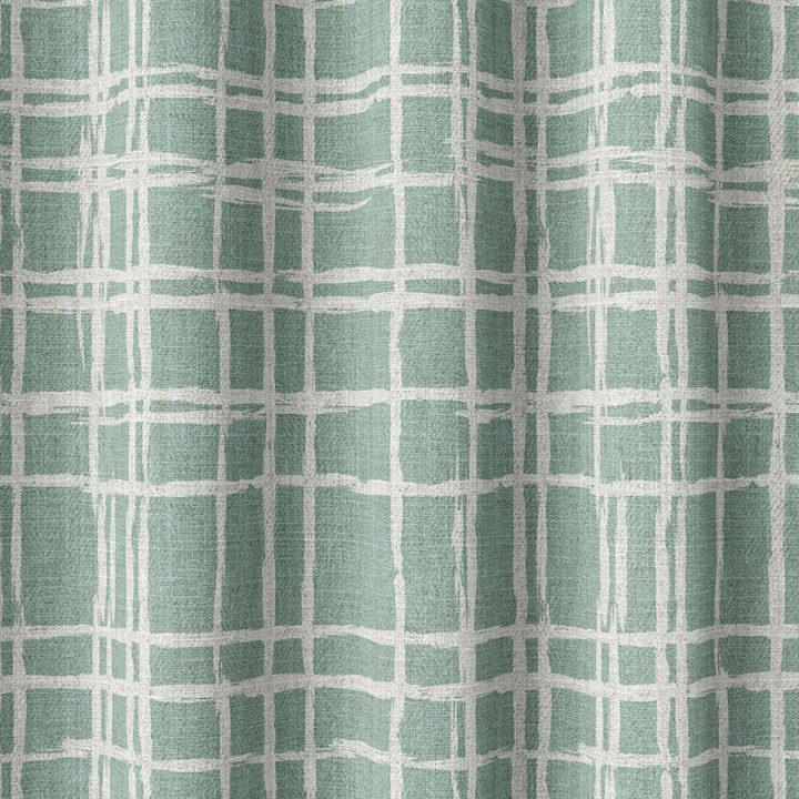 &#8216;February Morn&#8217; Fabric Swatch (Duck Egg Blue/ White)