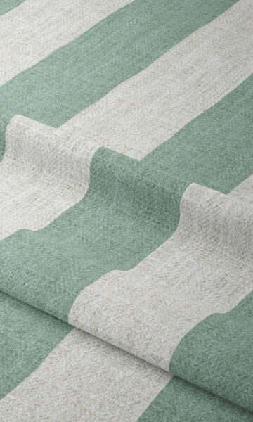 Blue Striped Custom Valance For Bedroom