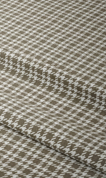 Modern Check Custom Drapes And Roman Blinds