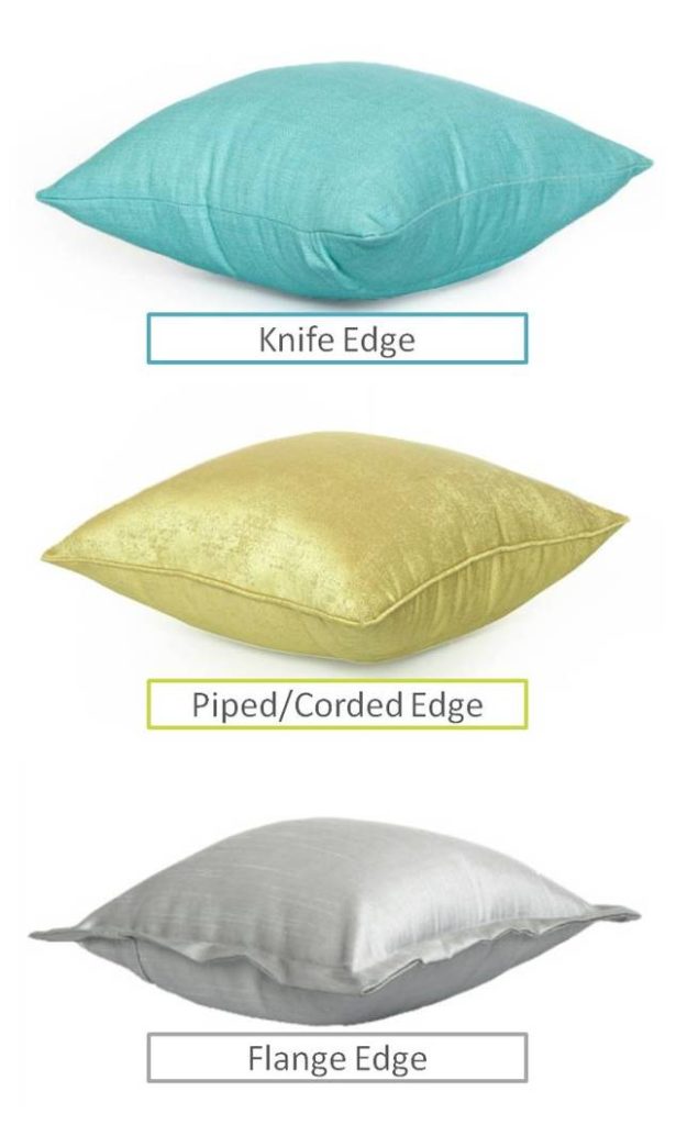 Knife Piped Flange Edge Cushions For Drawing Room