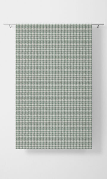 Green Check Pattern Custom Drapes