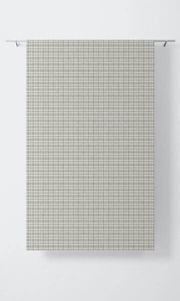 Grey Checked Curtains For Window Treatment