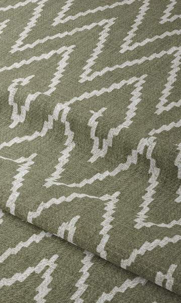 Green Printed Custom Valance