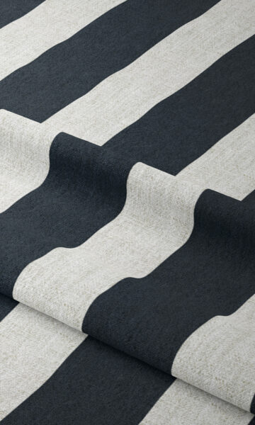 Black And White Striped Custom Drapes And Curtains