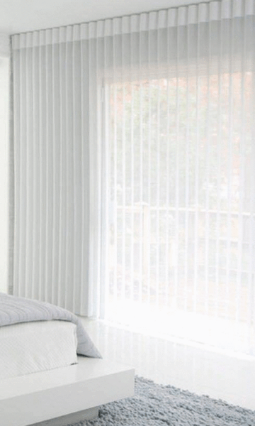 White Ripplefold Custom Drapery