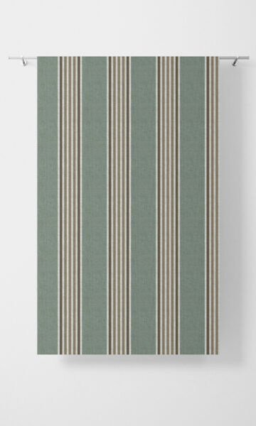 Cotton Striped Custom Drapes For Living Room