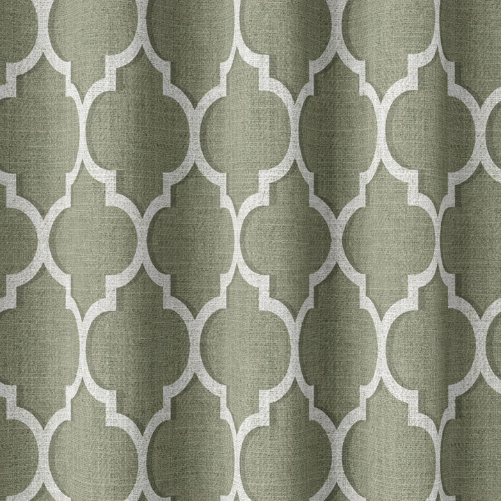 &#8216;Summer Acacia&#8217; Fabric Swatch (Green/ White)