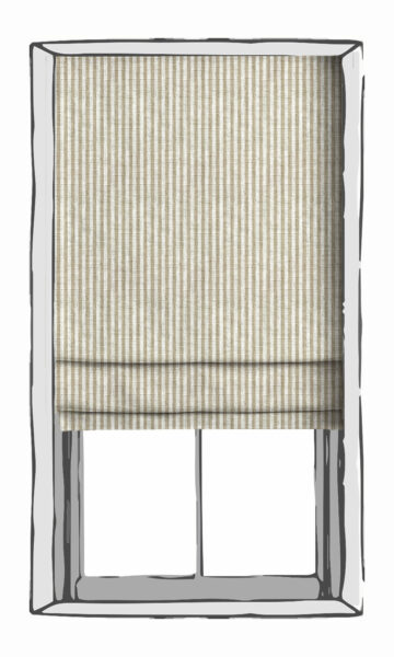 Beige Striped Roman Blind