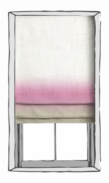 Pink And Grey Shades Blinds For Window Treatment