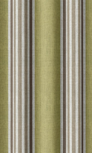 Striped Custom Drapery And Roman Blinds For Bedroom