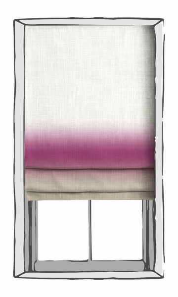 Pink And Grey Shades Blinds For Kitchen