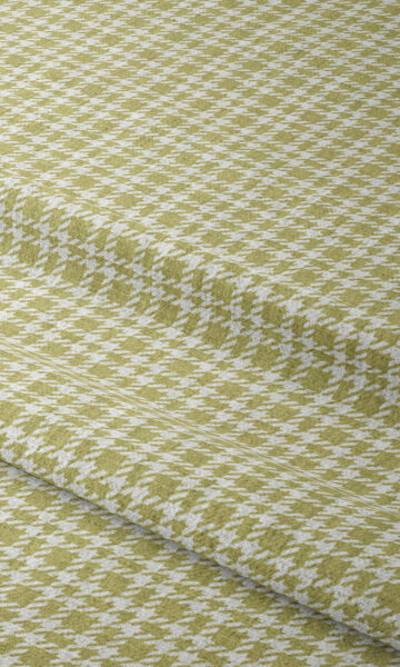 Long Checked Custom Drapery For Dining Room
