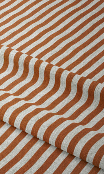 Orange Striped Custom Valance