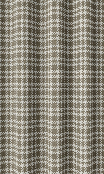 Modern Check Custom Drapes