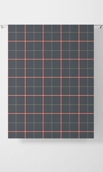 Checked Custom Curtains For Bathroom
