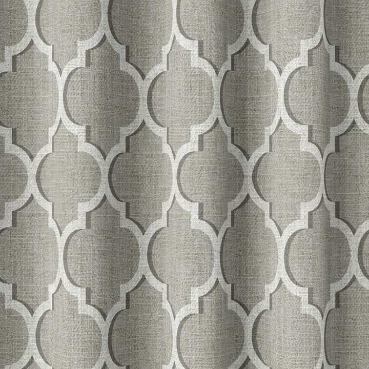 &#8216;Pompidou&#8217; Fabric Swatch (Grey/ White)