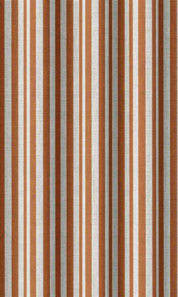 Orange Striped custom Drapery & Roman Blinds