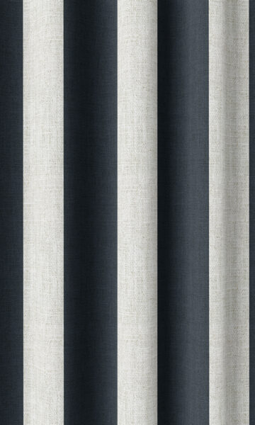 Black And White Striped Custom Drapes
