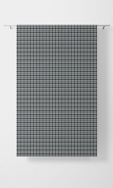 Modern Check Pattern Custom Drapery