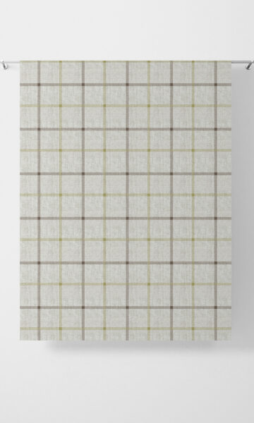 Check Pattern Curtains For Window Treatment