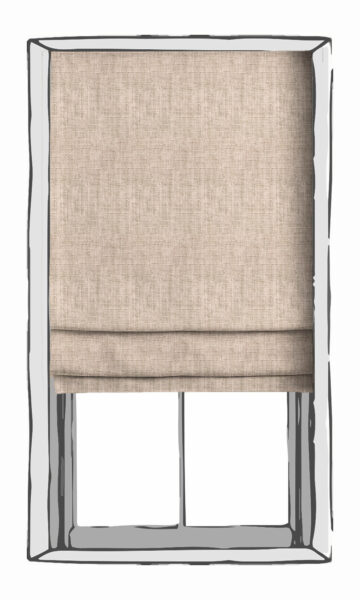 Pink Custom Roman Blinds For Bedroom