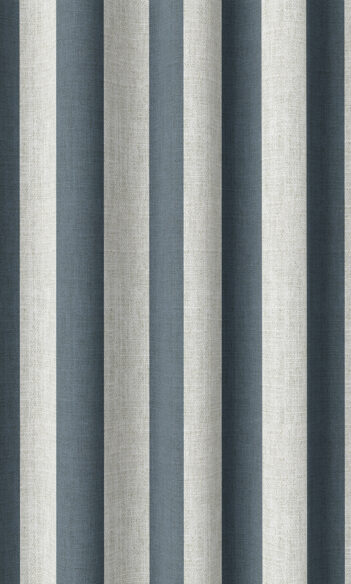 Blue & White Cotton Custom Valance