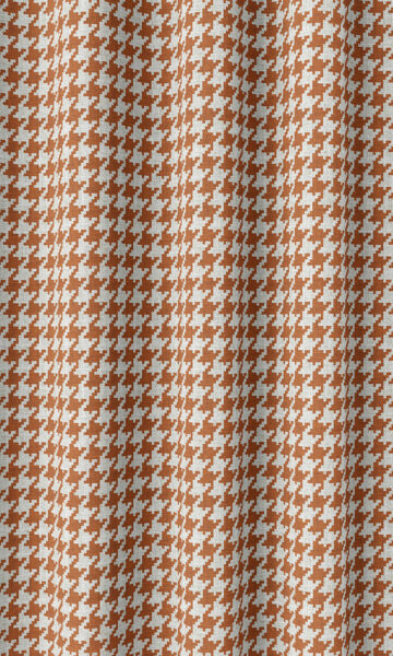 Orange Printed Custom Drapes For Nursery