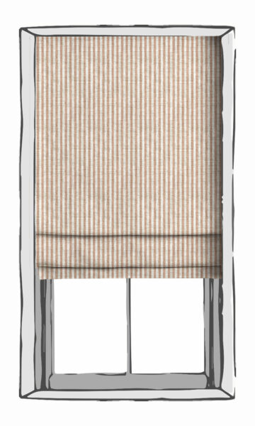 Pink Striped Custom Window Shades