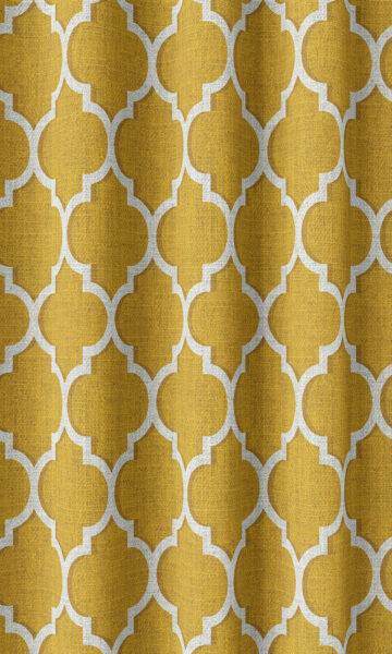 Yellow custom Drapery & Roman Blinds