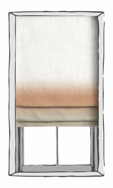 Grey And White Roman Blinds For Window Treatment