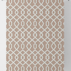 Beige And White Bedroom Window Curtains