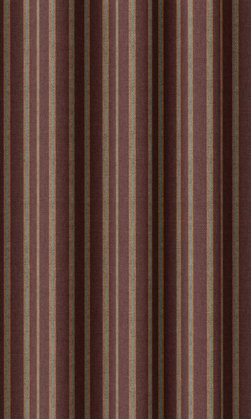 Brown Stripped Custom Window Drapes