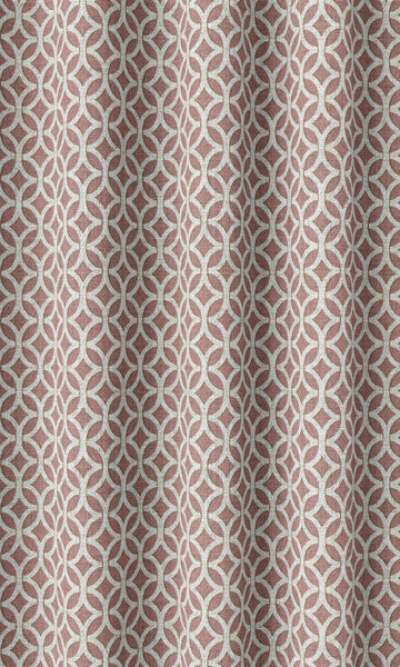 Beige And White Bathroom Curtains