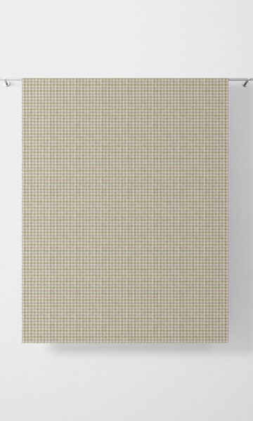 Check Beige Bedroom Custom Drapes