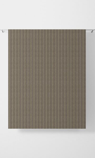 Beige Striped Custom Bathroom Curtains