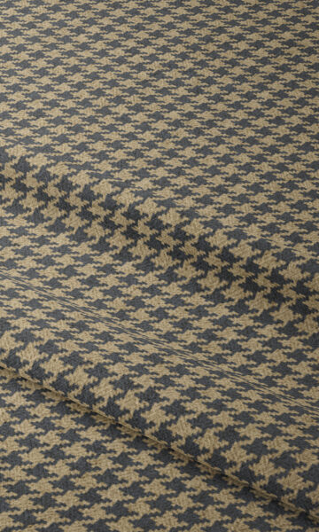 Beige Checked Bathroom Window Roman Blinds