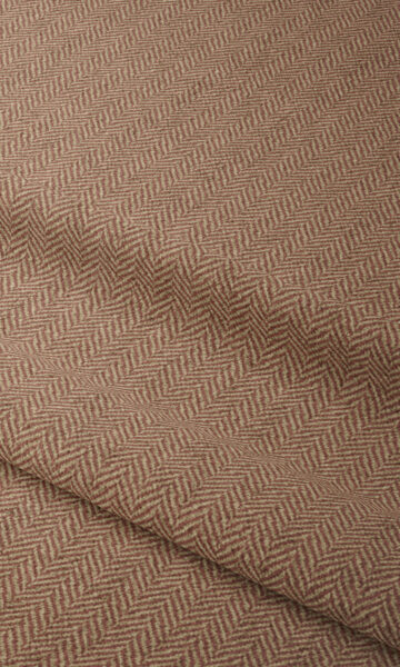 Brown Patterned Bedroom Custom Drapery