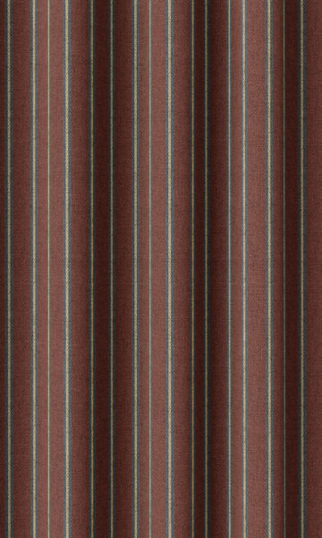Brown Stripped Custom Window Drapes