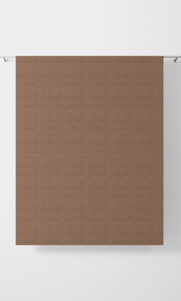 Brown Patterned Bedroom Drapery
