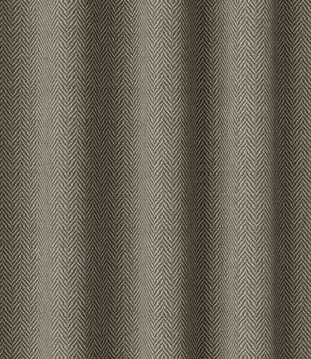 &#8216;Shamrock&#8217; Herringbone Textured Drapery (Warm Grey/ Brown)