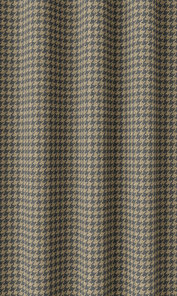 Beige Checked Bathroom Window Drapes